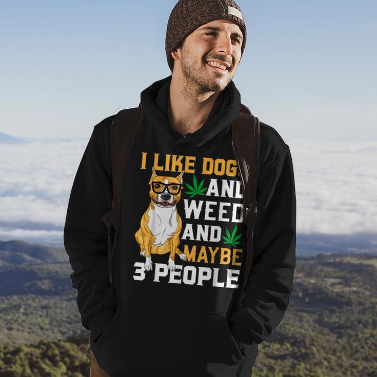 I Like Dogs And Weed Funny Dogs Quotes Cool Dog Hoodie Lifestyle