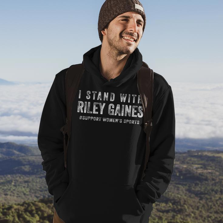 I Stand With Riley Gaines Hoodie Lifestyle