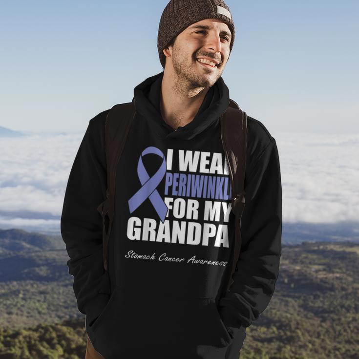 I Wear Periwinkle For My Grandpa Stomach Cancer Awareness Hoodie Lifestyle
