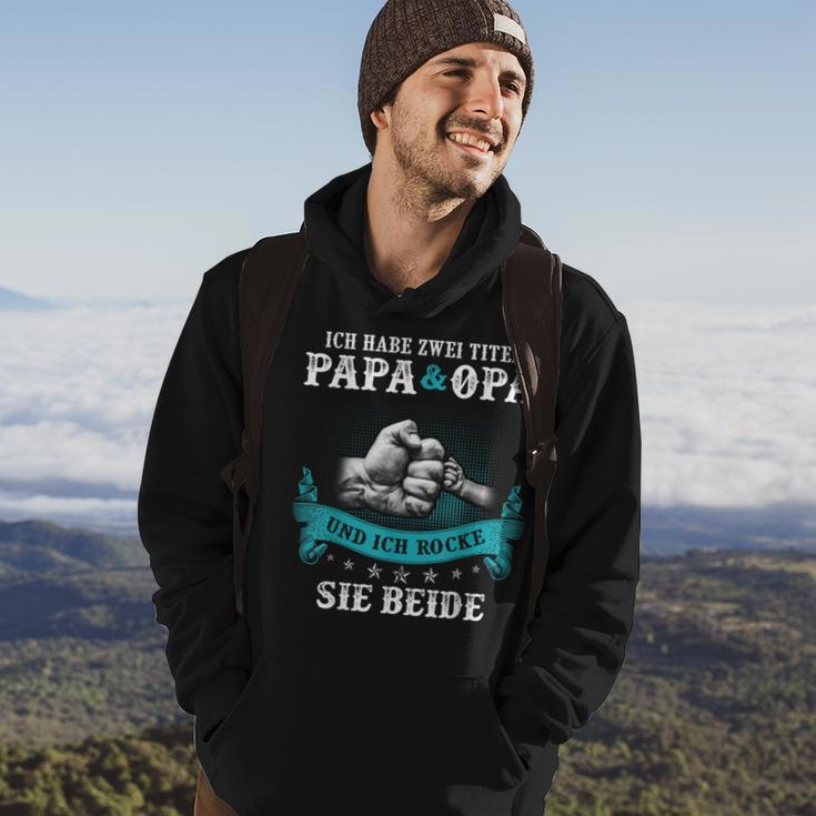 Ich Habe Zwei Titel Papa und Opa Hoodie, Lustiges Design für Großväter Lebensstil