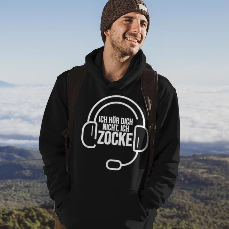 Ich Hör Dich Nicht Ich Zocke Headset Gamer Hoodie Lebensstil