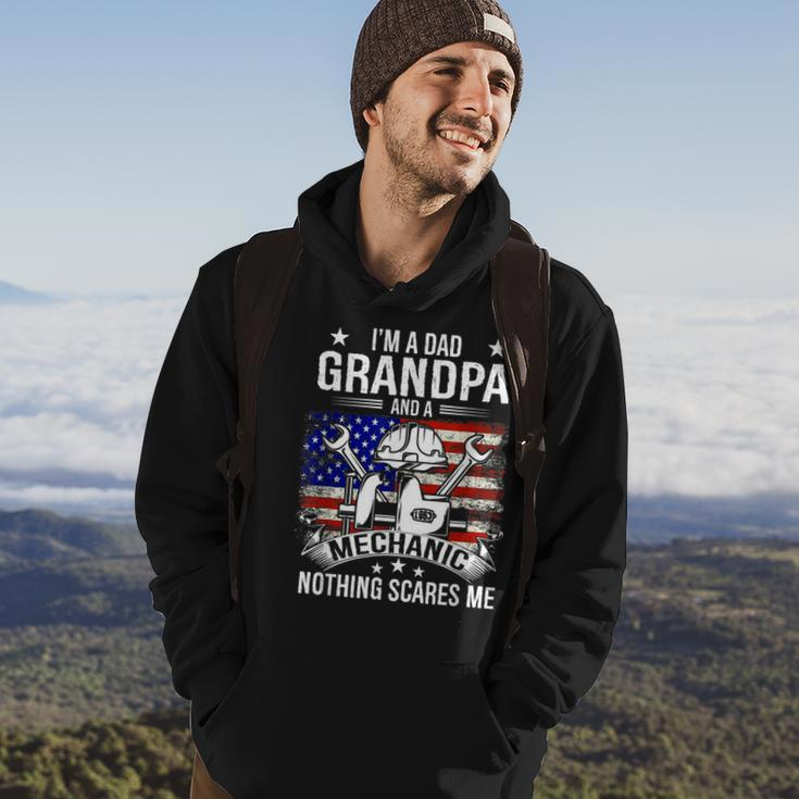 Im A Dad Grandpa Mechanic Quotes American Flag Patriotic Gift For Mens Hoodie Lifestyle