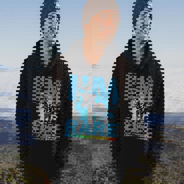 Im Rare Cute Zebra For Rare Disease Awareness Hoodie Lifestyle