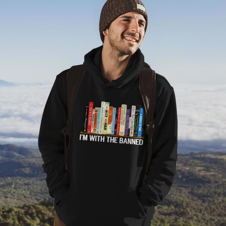 Im With The Banned Banned Books Reading Books Hoodie Lifestyle