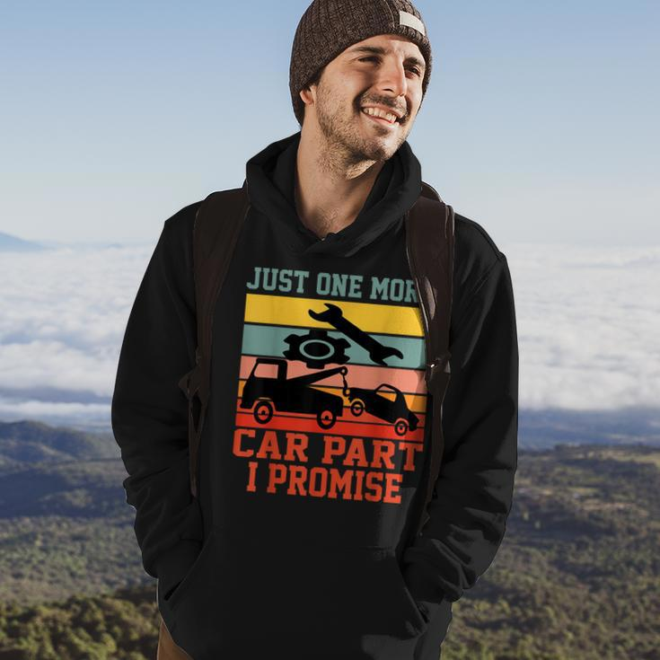Just One More Car Part I Promise Car Vintage Mechanic Gift Hoodie Lifestyle