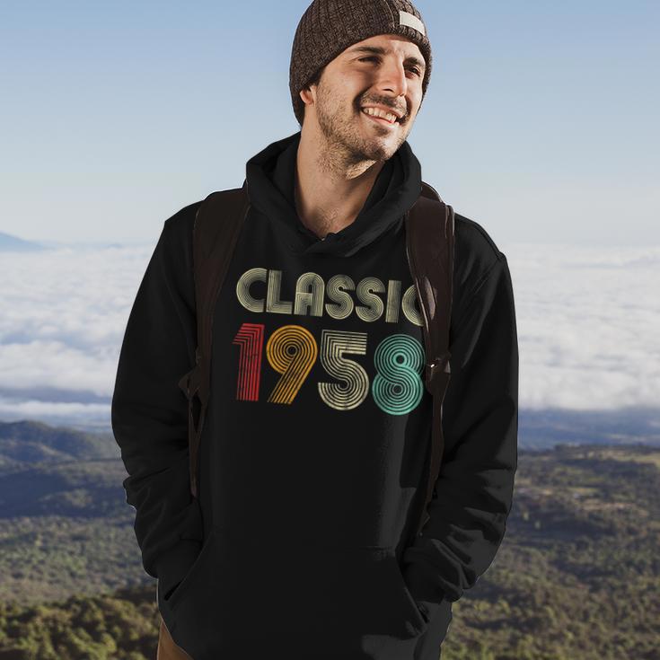 Klassisch 1958 Vintage 65 Geburtstag Geschenk Classic Hoodie Lebensstil