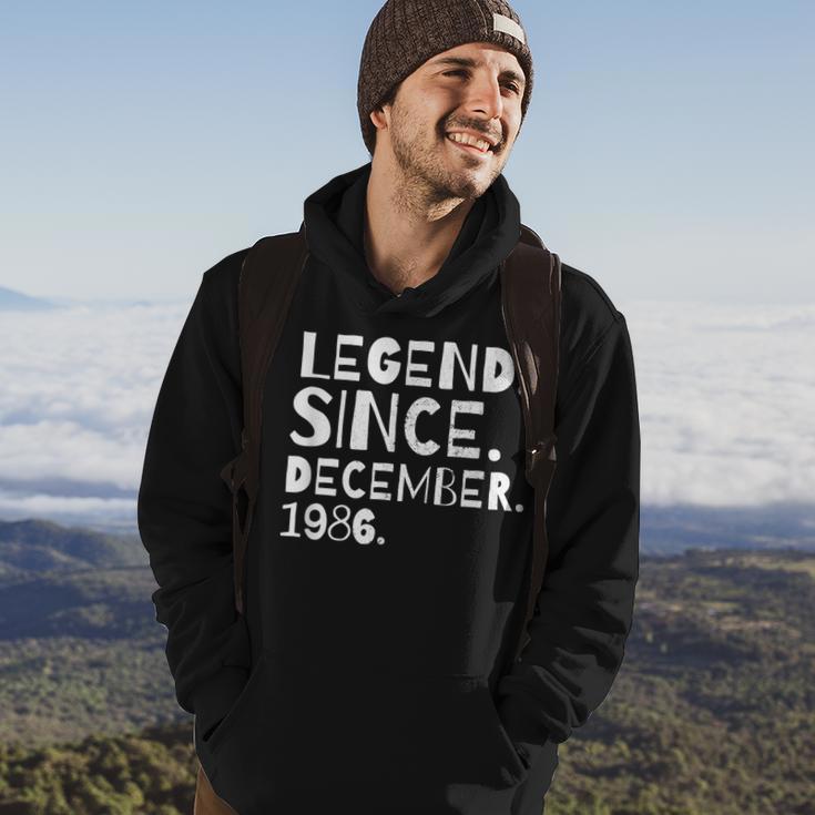 Legend Since December 1986 Geburtstag Bruder Schwester Hoodie Lebensstil