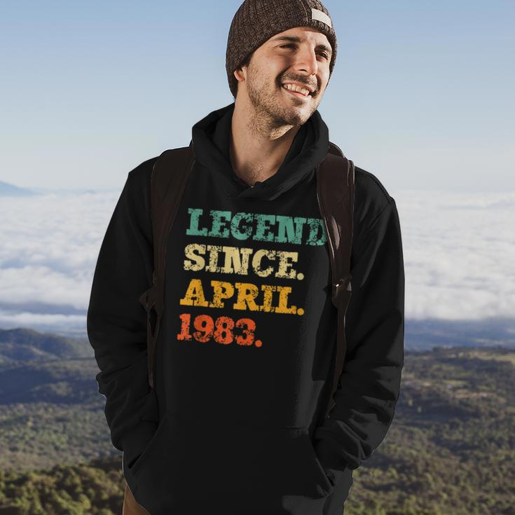 Legend Since April 1983 Funny 40Th Birthday 40 Years Old Hoodie Lifestyle