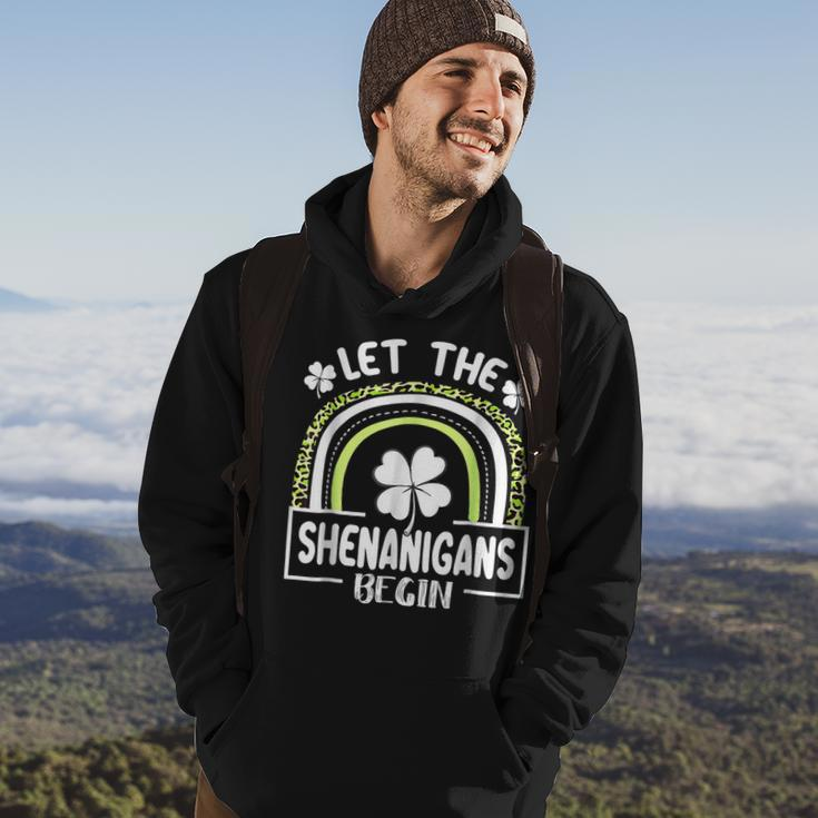 Let The Shenanigans Begin Funny Clovers St Patricks Day Hoodie Lifestyle