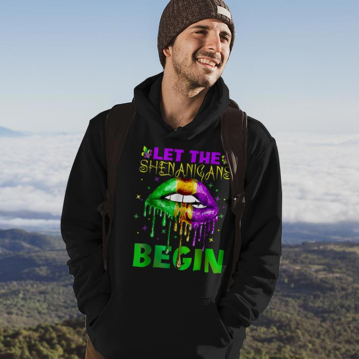 Let The Shenanigans Begin Mardi Gras Sexy Lips Hoodie Lifestyle