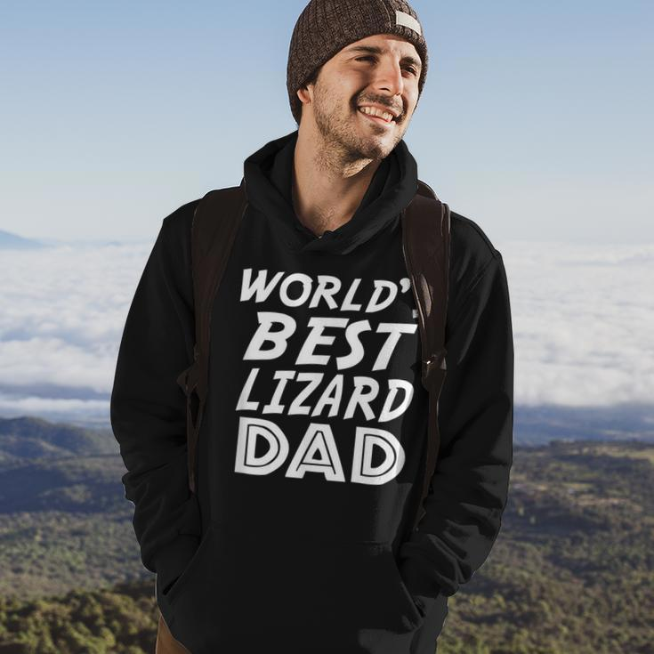 Lizard Lover Fathers Day Funny Gift Worlds Best Lizard Dad Hoodie Lifestyle