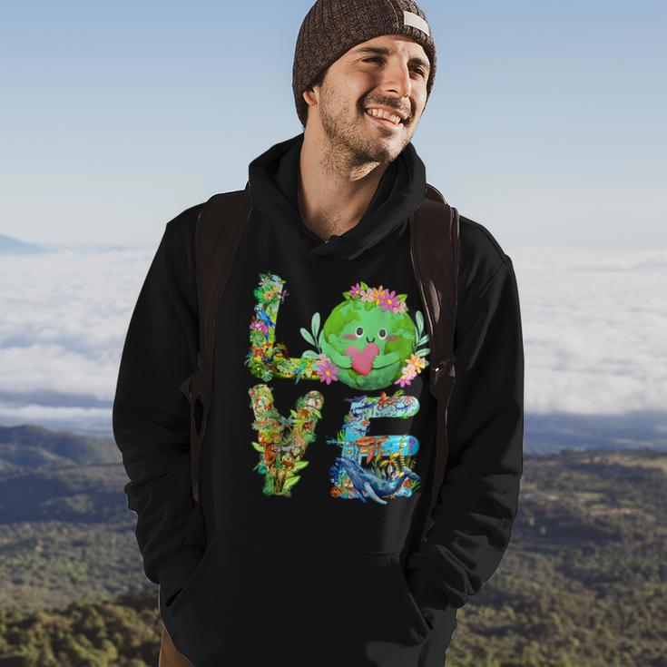 Love World Earth Day Planet Anniversary Earth Day Everyday Hoodie Lifestyle
