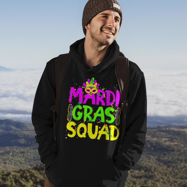Mardi Gras Squad Party Costume Outfit - Funny Mardi Gras Hoodie Lifestyle