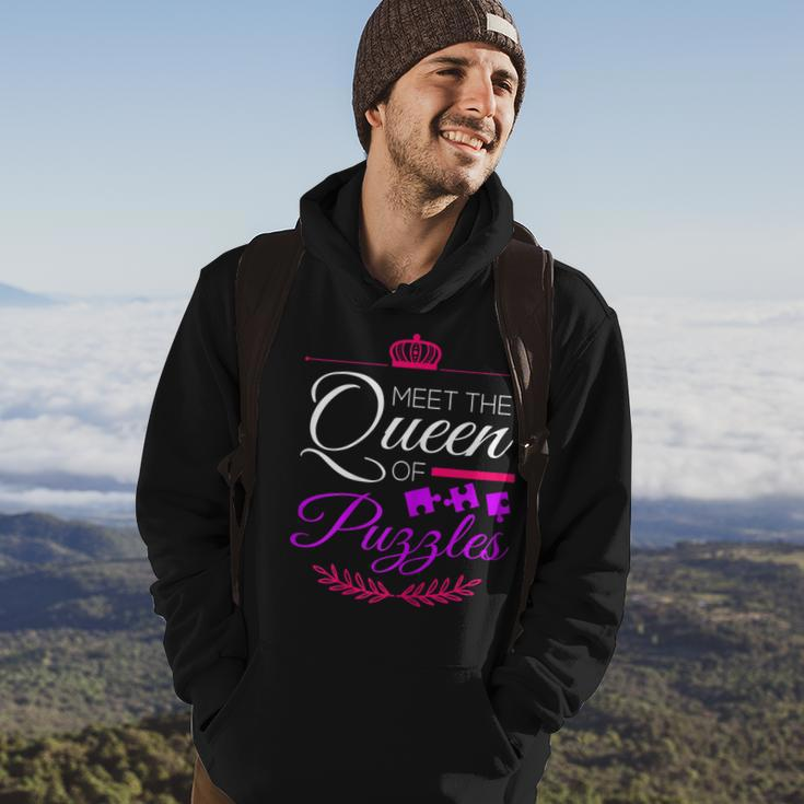Meet The Queen Of Puzzles Queen Puzzle Kooky Puzzle Lovers Men Hoodie Graphic Print Hooded Sweatshirt Lifestyle