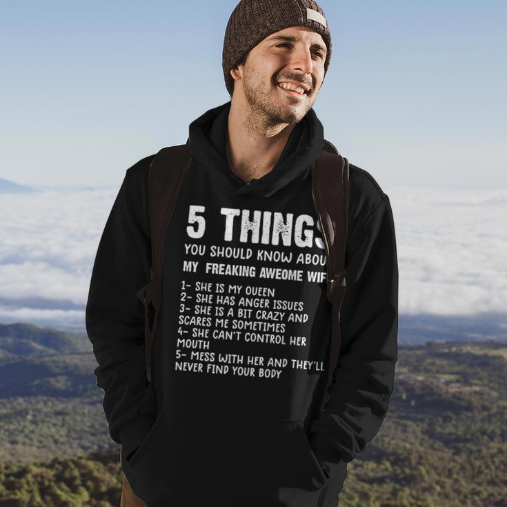 Mens 5 Things You Should Know About My Wife She Is My Queen V5 Hoodie Lifestyle