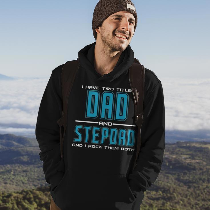 Mens Best Dad And Stepdad Fathers Day Birthday Gift Men Hoodie Lifestyle