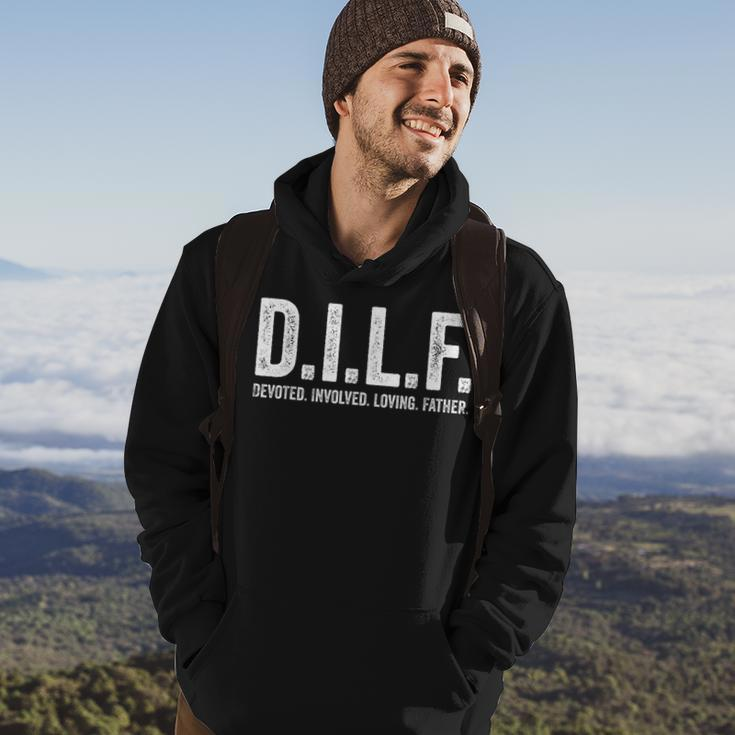 Mens Dilf Men Funny Fathers Day Gift For Dad Hoodie Lifestyle