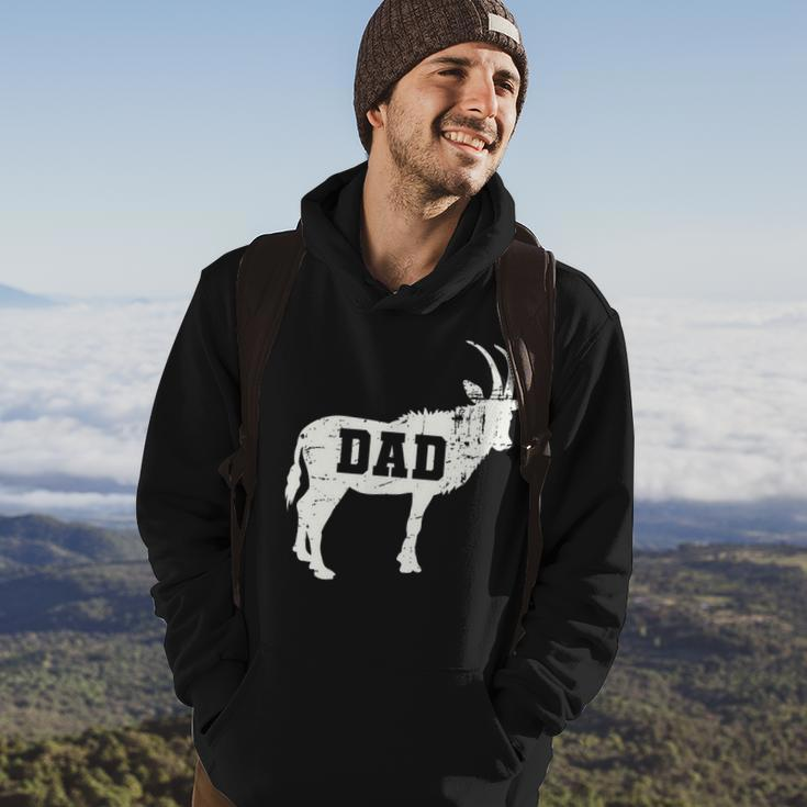 Mens Goat Dad All Time Greatest Vintage Hoodie Lifestyle