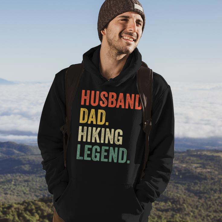 Mens Hiker Husband Dad Hiking Legend Vintage Funny Outdoor Hoodie Lifestyle