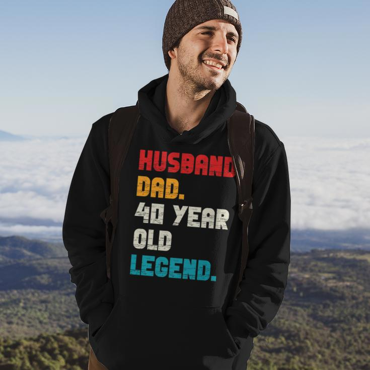 Mens Husband Dad 40-Year-Old Legend 40Th Birthday For Him Hoodie Lifestyle