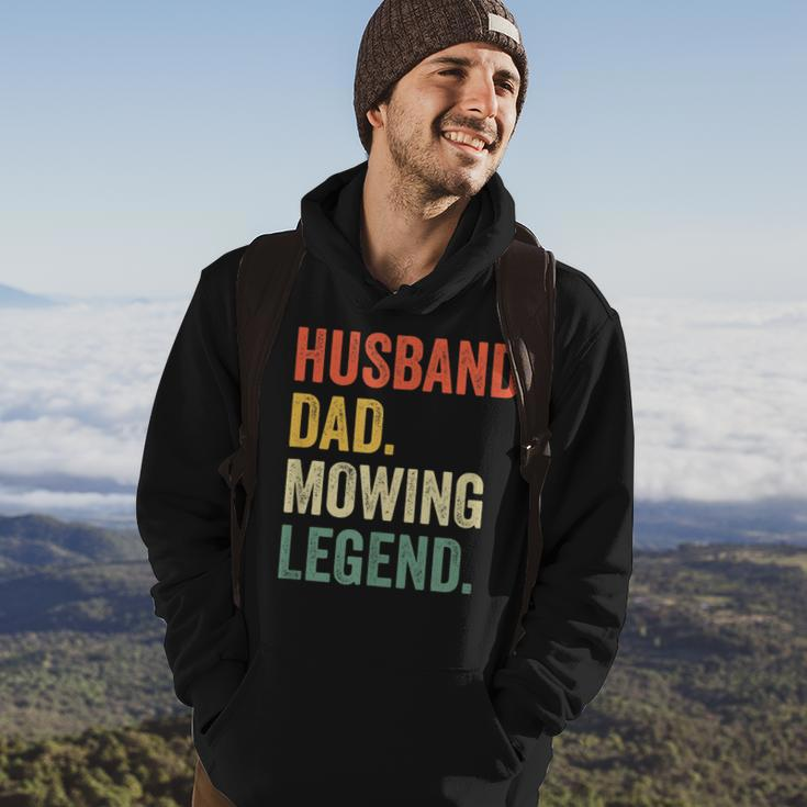 Mens Husband Dad Mowing Legend Lawn Care Gardener Father Funny Hoodie Lifestyle