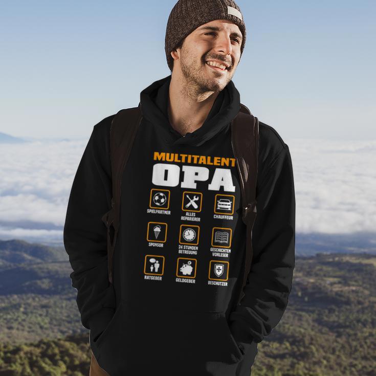 Multitalent Opa Hoodie mit lustigen Icons, Hoodie für Großväter Lebensstil