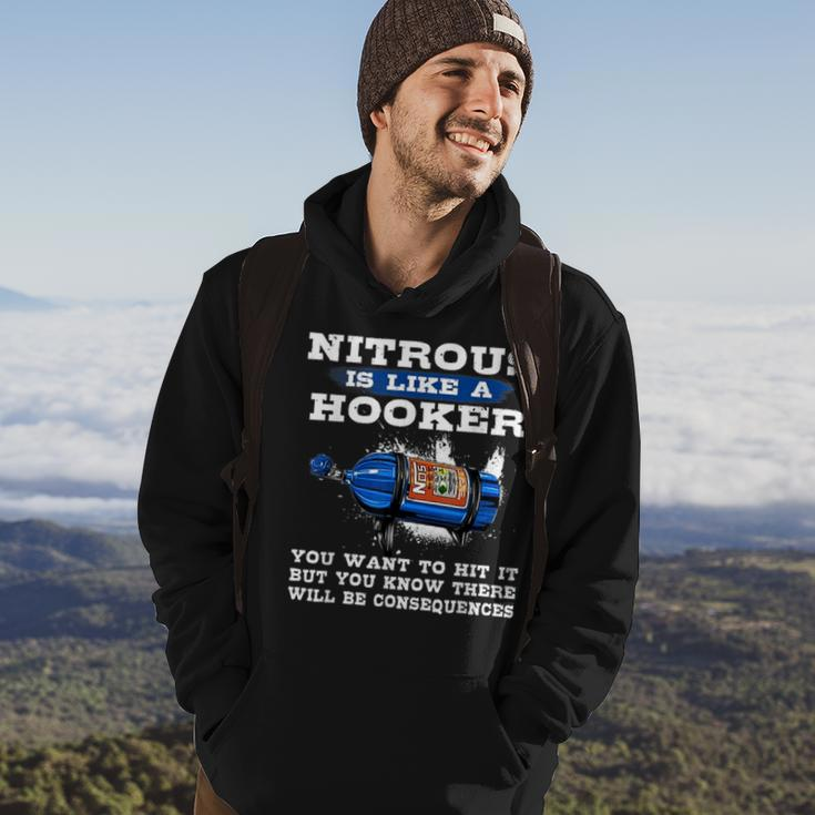 Nitrous Is Like A Hooker You Want To Hit It Awesome Mechanic Hoodie Lifestyle