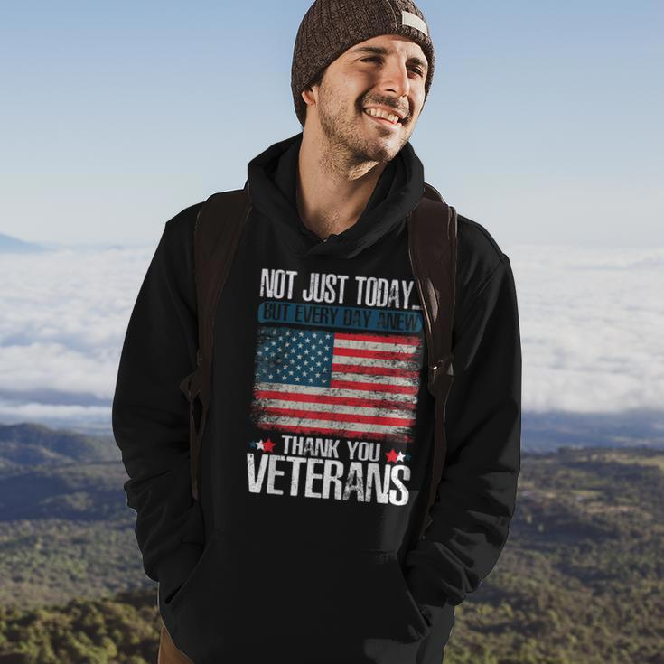 Not Just Today Thank You Veterans Hoodie Lifestyle