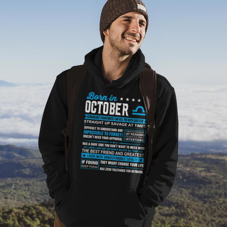 October Birthday Gifts - Born In October Libra Hoodie Lifestyle