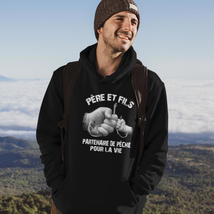 Papa Et Fils Partenaire De Pêche Hoodie Lebensstil