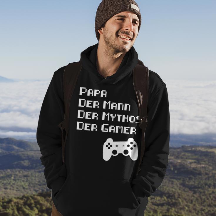 Papa Vater Mythos Legende Gamer Zocker Langarmshirt Hoodie Lebensstil