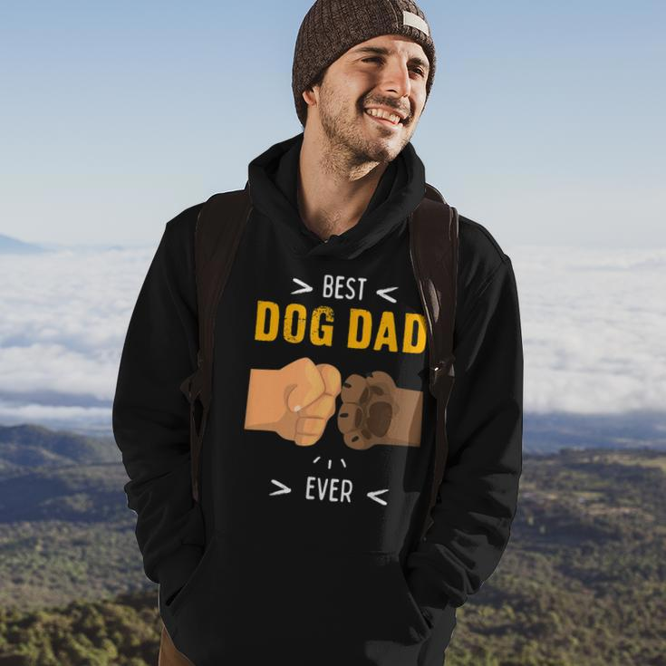 Paw Bump Fist Bump Best Dog Dad Ever Funny Hoodie Lifestyle