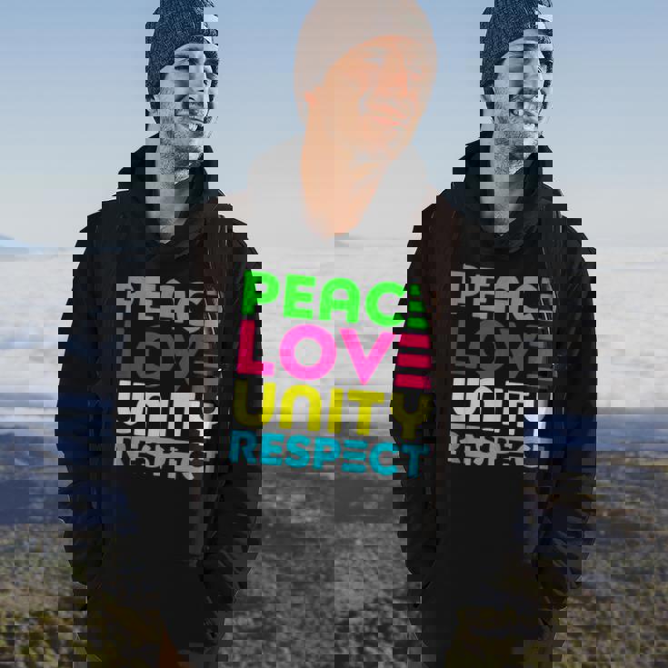 Peace Love Unity Respect - Plur Edm Rave Festival Raver Hoodie Lifestyle