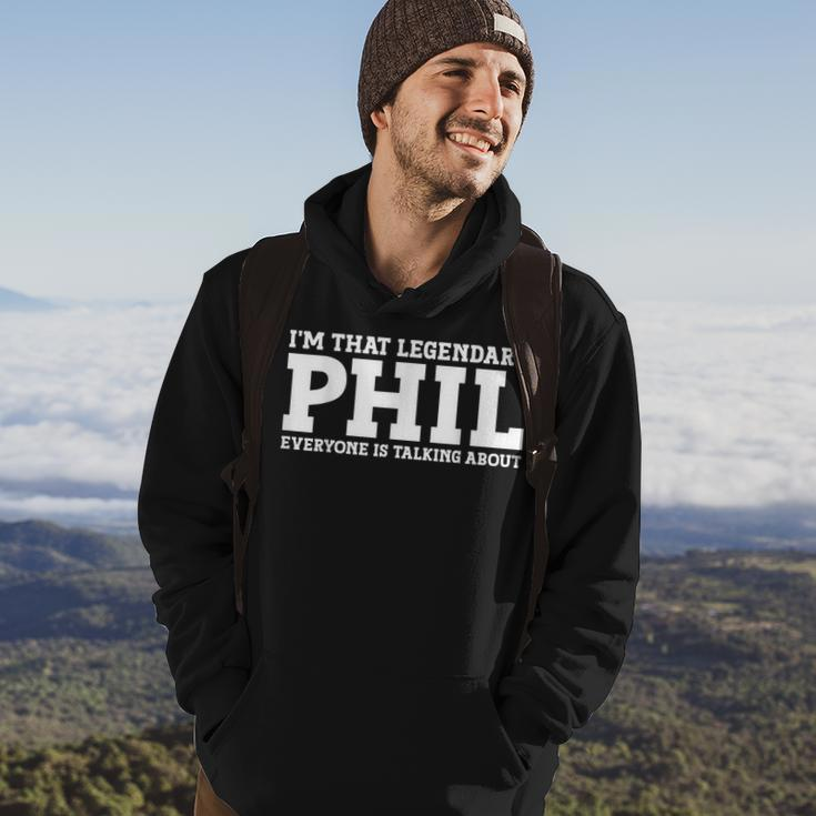 Phil Personal Name First Name Funny Phil Hoodie Lifestyle