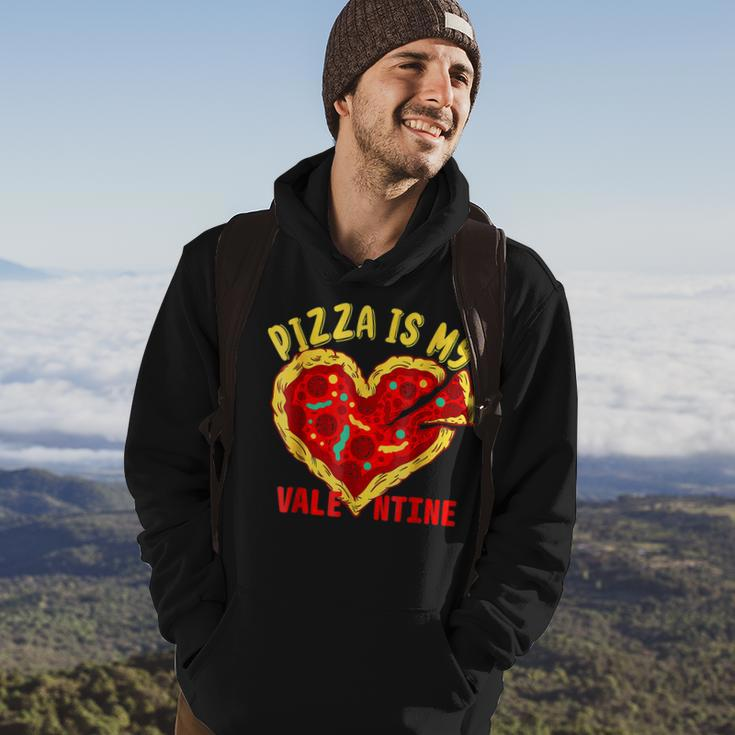 Pizza Is My Valentine Funny Valentines Day Lover Heart Pizza Hoodie Lifestyle