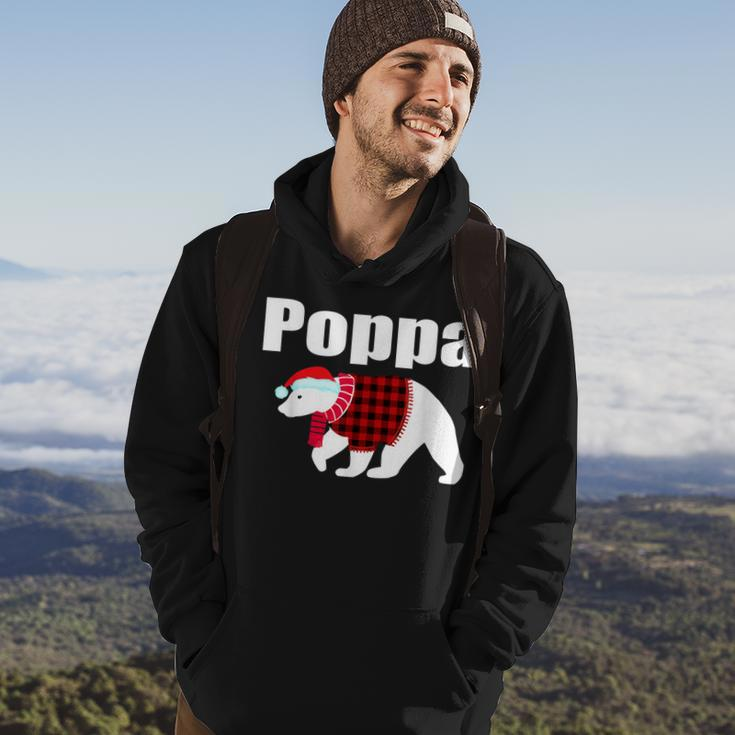 Poppa Bear Red Plaid Buffalo Matching Family Pajama Gift For Mens Hoodie Lifestyle