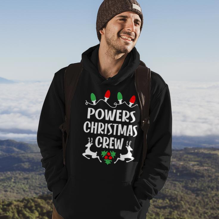 Powers Name Gift Christmas Crew Powers Hoodie Lifestyle