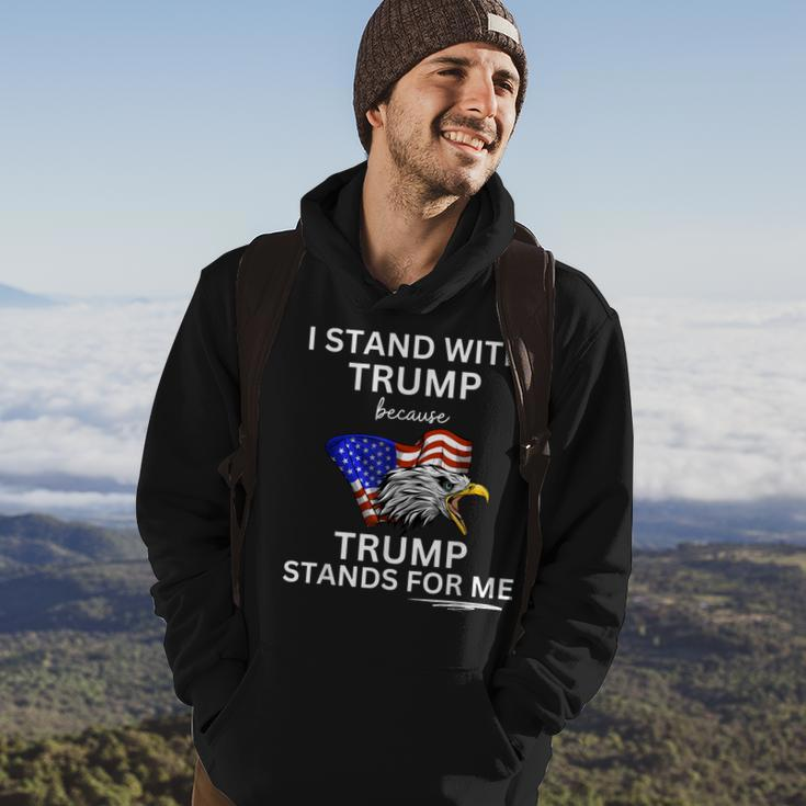 Pro Trump I Stand With Trump He Stands For Me Vote Trump Hoodie Lifestyle