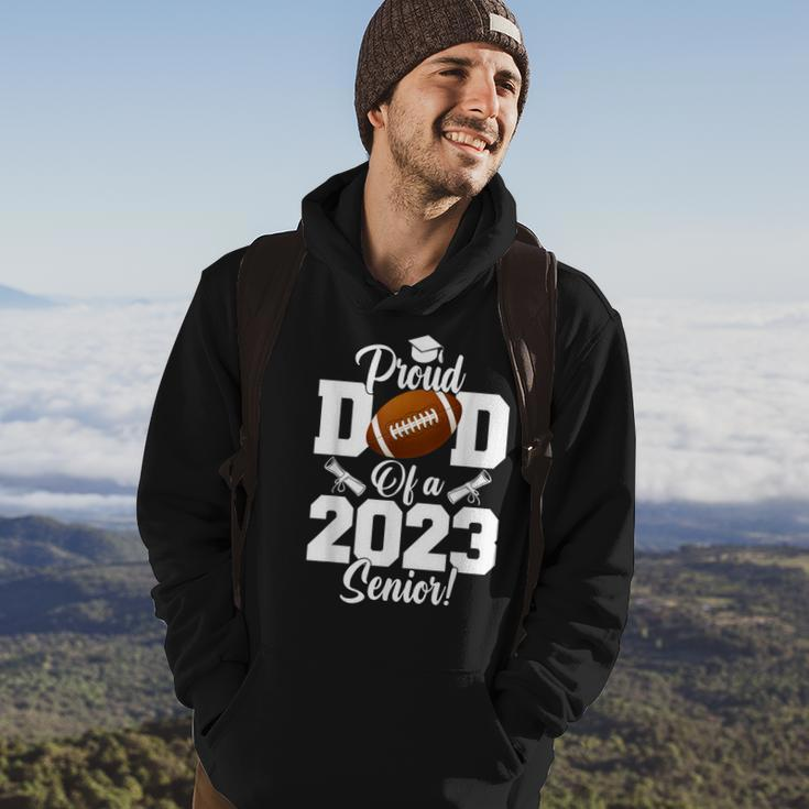 Proud Dad Of A Football Senior 2023 Funny Football Dad Hoodie Lifestyle
