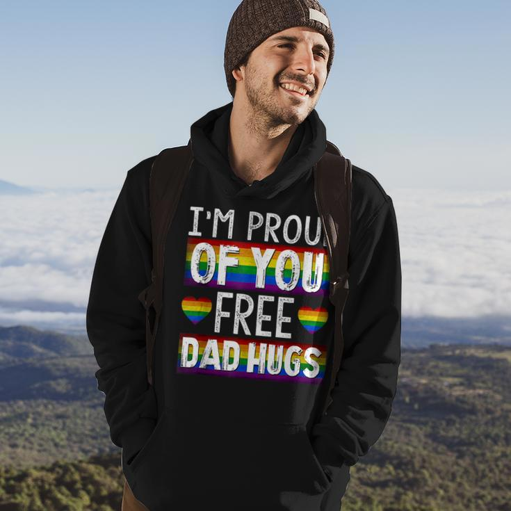 Proud Of You Free Dad Hugs Funny Gay Pride Ally Lgbtq Gift Hoodie Lifestyle