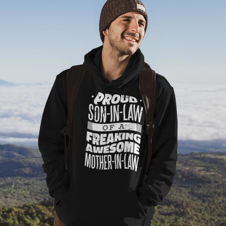 Proud Son-In-Law Of A Freaking Awesome Mother In Law Hoodie Lifestyle