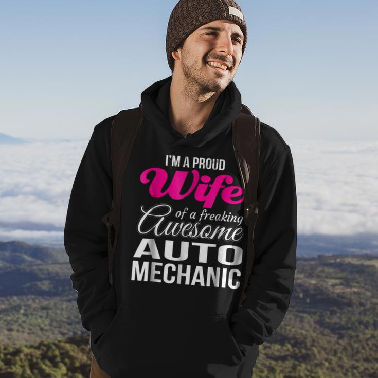 Proud Wife Of Freaking Awesome Auto Mechanic Wife Hoodie Lifestyle