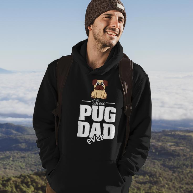 PugBest Pug Dad Ever Gift For Mens Hoodie Lifestyle