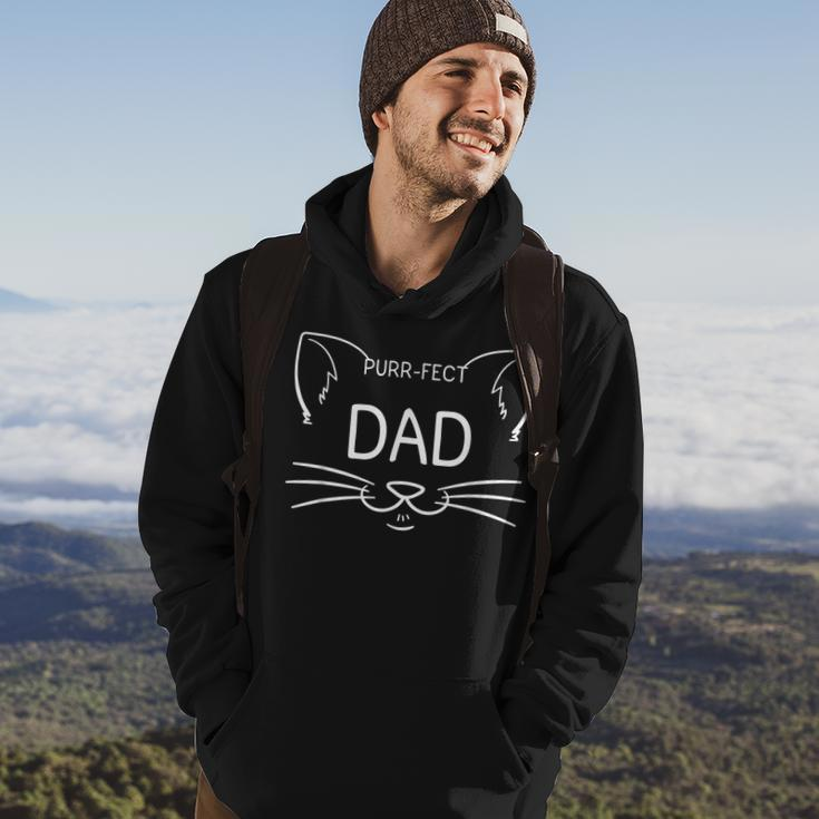 Purrfect Dad Funny Cat Lover Father Daddy Kitty Owner Hoodie Lifestyle