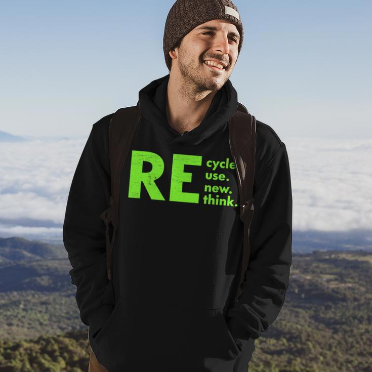 Recycle Reuse Renew Rethink Activism Earth Day 2023 Hoodie Lifestyle
