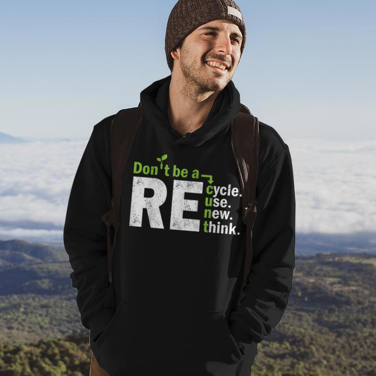 Recycle Reuse Renew Rethink Crisis Activism Earth Day Hoodie Lifestyle