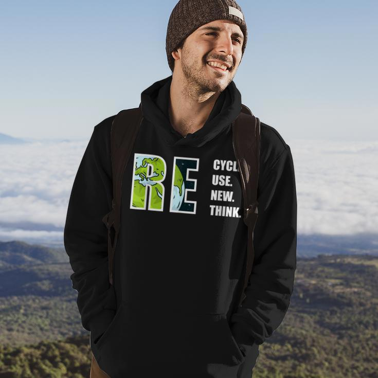 Recycle Reuse Renew Rethink Earthday 2023 Environment Hoodie Lifestyle