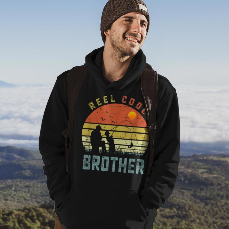 Reel Cool Brother Fathers Day Gift For Fishing Dad Hoodie Lifestyle