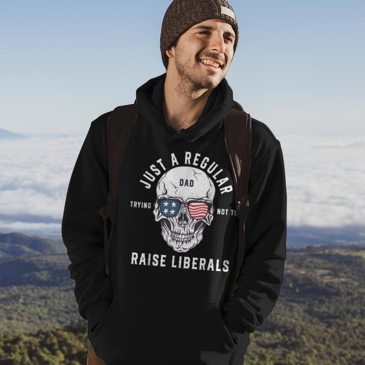 Republican Just A Regular Dad Trying Not To Raise Liberals V2 Hoodie Lifestyle