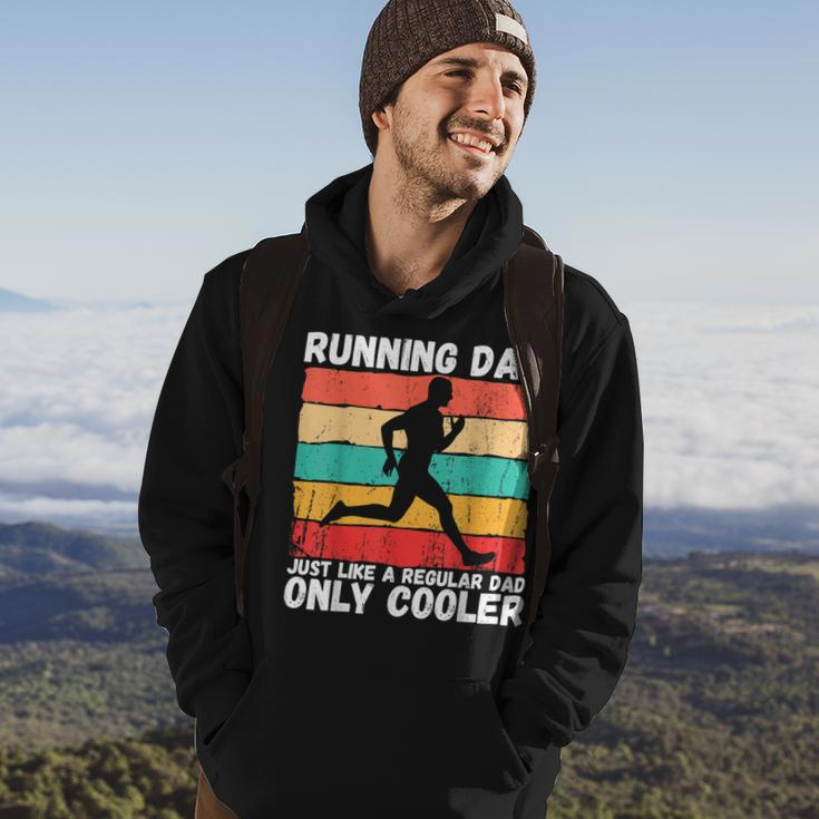 Retro Running Dad Funny Runner Marathon Athlete Humor Outfit Hoodie Lifestyle